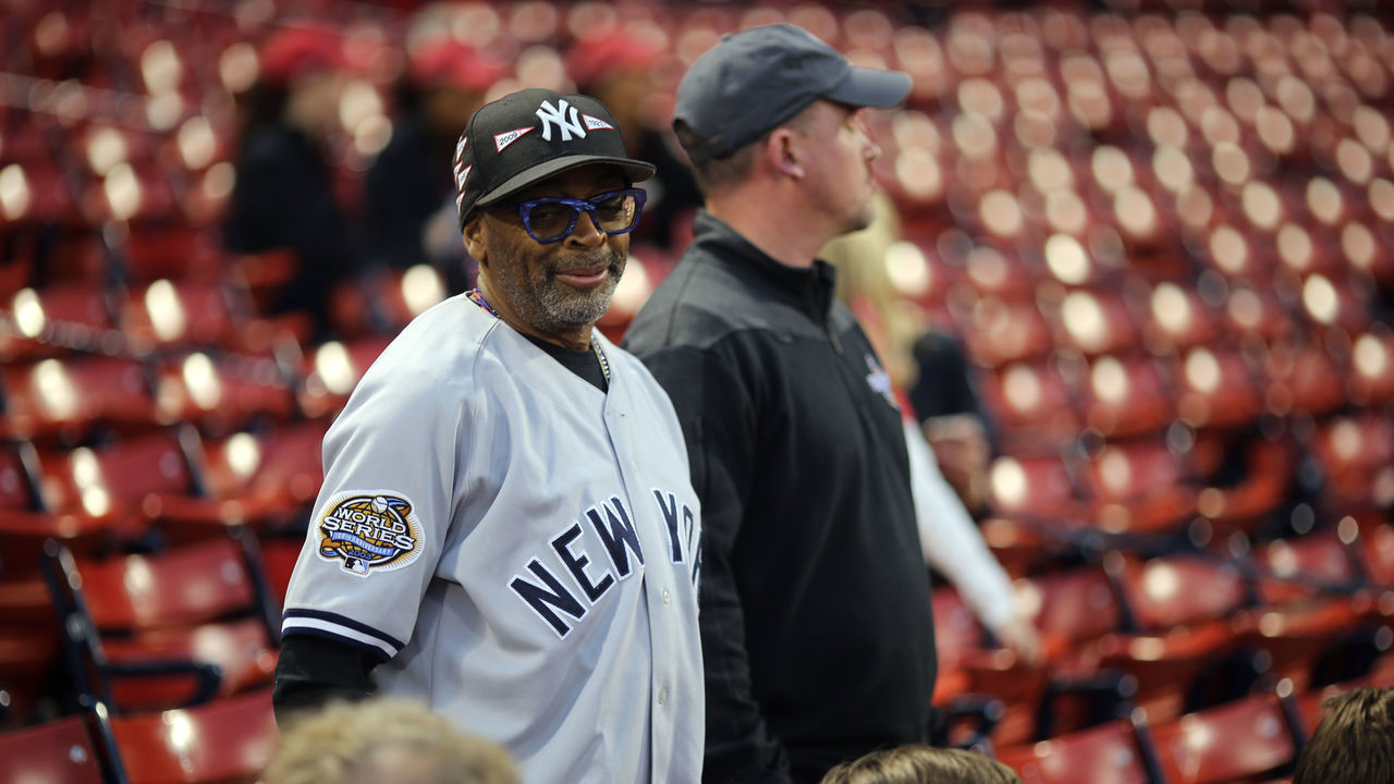 BOSTON, MA - OCTOBER 6: Film director Spike Lee looks on ahead of Game 2 of the ALDS between the New York Yankees and the Boston Red Sox at Fenway Park on Saturday, October 6, 2018 in Boston, Massachusetts.