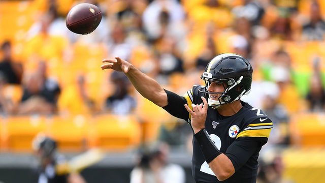 PITTSBURGH, PA - SEPTEMBER 15: Mason Rudolph #2 of the Pittsburgh Steelers in action during the game against the Seattle Seahawks at Heinz Field on September 15, 2019 in Pittsburgh, Pennsylvania.