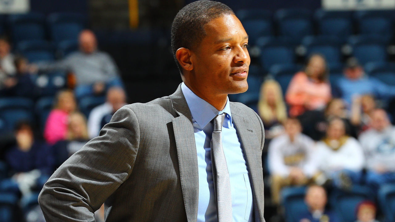 CHATTANOOGA, TN - JANUARY 12: Chattanooga Mocs head coach Lamont Paris reacts to a play during the college basketball game between the Samford Bulldogs and the UT-Chattanooga Mocs on Jan 12, 2019 at McKenzie Arena in Chattanooga, TN.