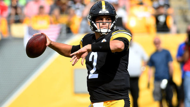 PITTSBURGH, PA - SEPTEMBER 15: Mason Rudolph #2 of the Pittsburgh Steelers in action during the game against the Seattle Seahawks at Heinz Field on September 15, 2019 in Pittsburgh, Pennsylvania.