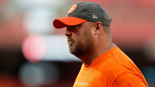 CLEVELAND, OH - SEPTEMBER 22: Head coach Freddie Kitchens of the Cleveland Browns walks on the field during warm ups prior to the start of the game against the Los Angeles Rams at FirstEnergy Stadium on September 22, 2019 in Cleveland, Ohio.