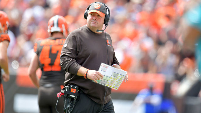 CLEVELAND, OHIO - SEPTEMBER 08: Head coach Freddie Kitchens of the Cleveland Browns watches from the sidelines during the first half against the Tennessee Titans at FirstEnergy Stadium on September 08, 2019 in Cleveland, Ohio.