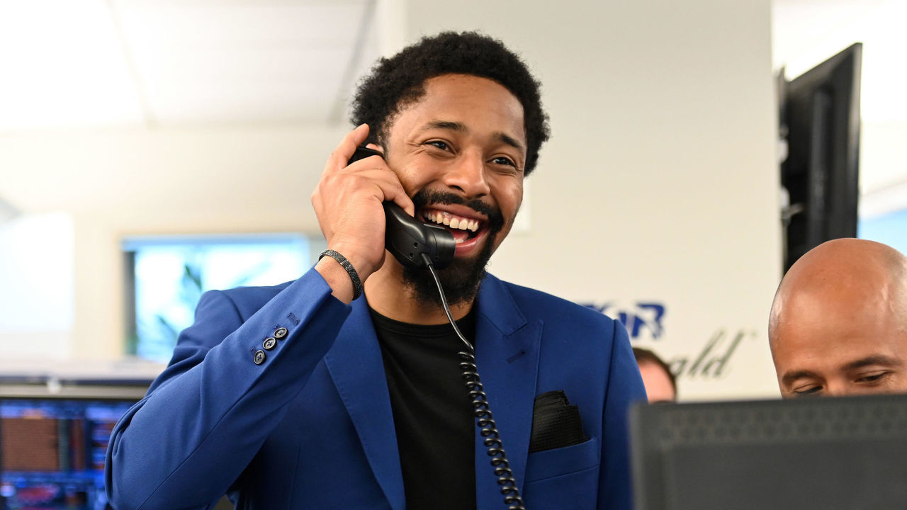 NEW YORK, NEW YORK - SEPTEMBER 11: Spencer Dinwiddie attends the Annual Charity Day Hosted By Cantor Fitzgerald, BGC and GFI on September 11, 2019 in New York City.