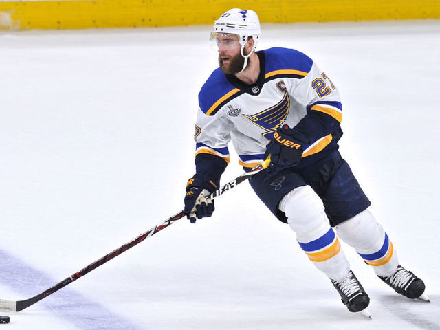 Alex Pietrangelo of the St. Louis Blues skates with the puck against  News Photo - Getty Images