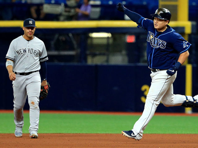 Matt Duffy of the Tampa Bay Rays looks on during a baseball game News  Photo - Getty Images