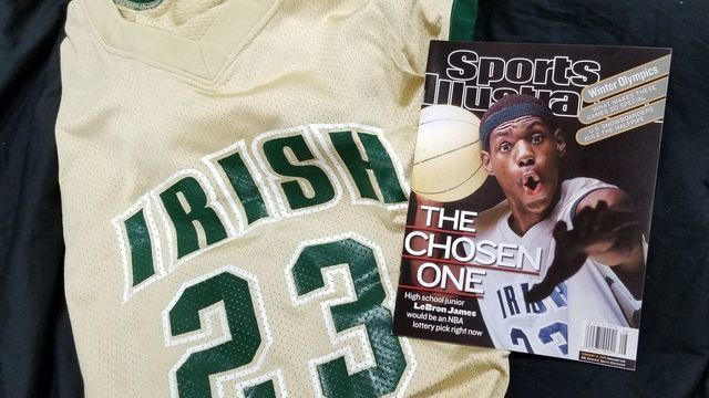 LeBron's HS jersey sells for over $187K at auction
