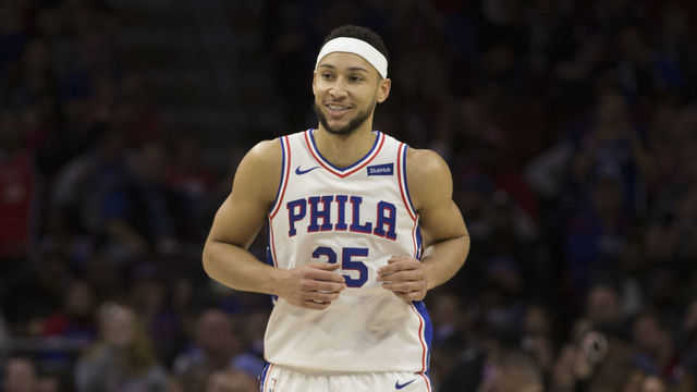 PHILADELPHIA, PA - DECEMBER 2: Ben Simmons #25 of the Philadelphia 76ers smiles against the Memphis Grizzlies at the Wells Fargo Center on December 2, 2018 in Philadelphia, Pennsylvania.