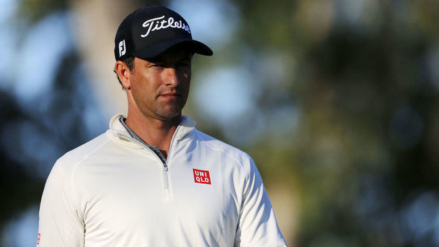 NAPA, CALIFORNIA - SEPTEMBER 26: Adam Scott of Australia walks up the 10th fairway during the first round of the Safeway Open at Silverado Resort on September 26, 2019 in Napa, California.