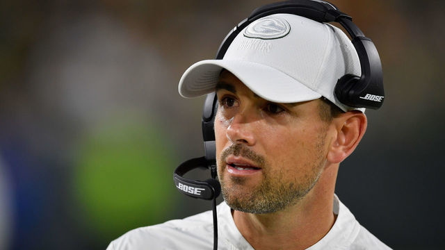 GREEN BAY, WISCONSIN - SEPTEMBER 26: Head coach Matt LaFleur of the Green Bay Packers looks on in the second quarter against the Philadelphia Eagles at Lambeau Field on September 26, 2019 in Green Bay, Wisconsin.