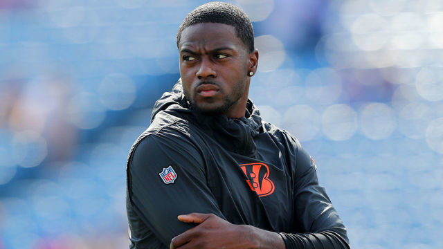 ORCHARD PARK, NY - SEPTEMBER 22: A.J. Green #18 of the Cincinnati Bengals on the field before a game against the Buffalo Bills at New Era Field on September 22, 2019 in Orchard Park, New York. Buffalo beats Cincinnati 21 to 17.