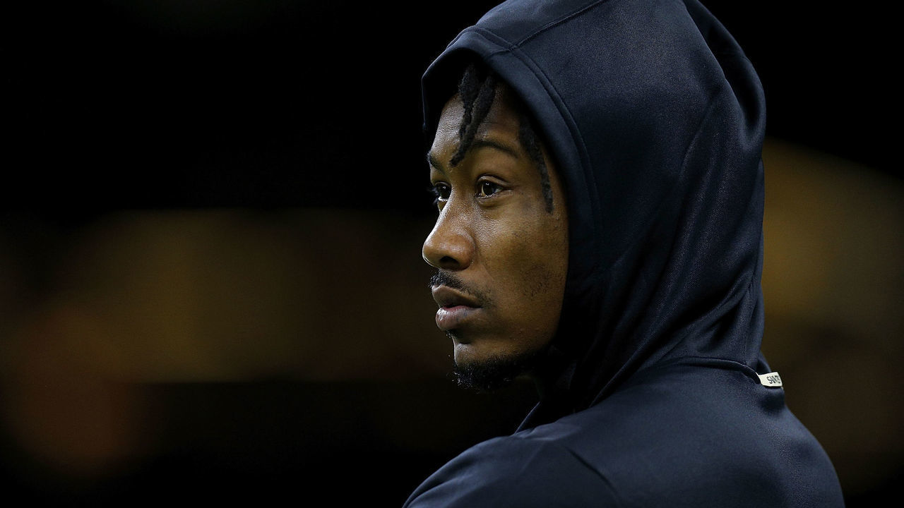 NEW ORLEANS, LA - NOVEMBER 18: Brandon Marshall #15 of the New Orleans Saints reacts before a game against the Philadelphia Eagles at the Mercedes-Benz Superdome on November 18, 2018 in New Orleans, Louisiana.