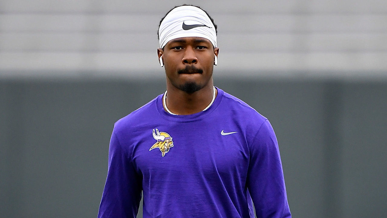 GREEN BAY, WISCONSIN - SEPTEMBER 15: Stefon Diggs #14 of the Minnesota Vikings before the game against the Green Bay Packers at Lambeau Field on September 15, 2019 in Green Bay, Wisconsin.