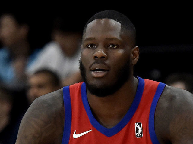 LAS VEGAS, NV - DECEMBER 21: Anthony Bennett #25 of the Agua Caliente Clippers looks on against the Capital City Go-Go during the NBA G League Winter Showcase at Mandalay Bay Events Center in Las Vegas, Nevada on December 21, 2018. NOTE TO USER: User expressly acknowledges and agrees that, by downloading and/or using this Photograph, user is consenting to the terms and conditions of the Getty Images License Agreement. Mandatory Copyright Notice: Copyright 2018 NBAE