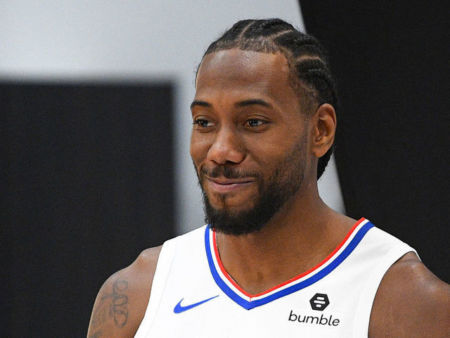 kawhi leonard smiling