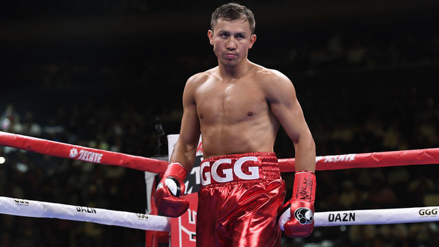 NEW YORK, NEW YORK - JUNE 08: Gennady Golovkin of Kazakhstan looks on during his Super Middleweights fight against Steve Rolls of Canada at Madison Square Garden on June 08, 2019 in New York City.