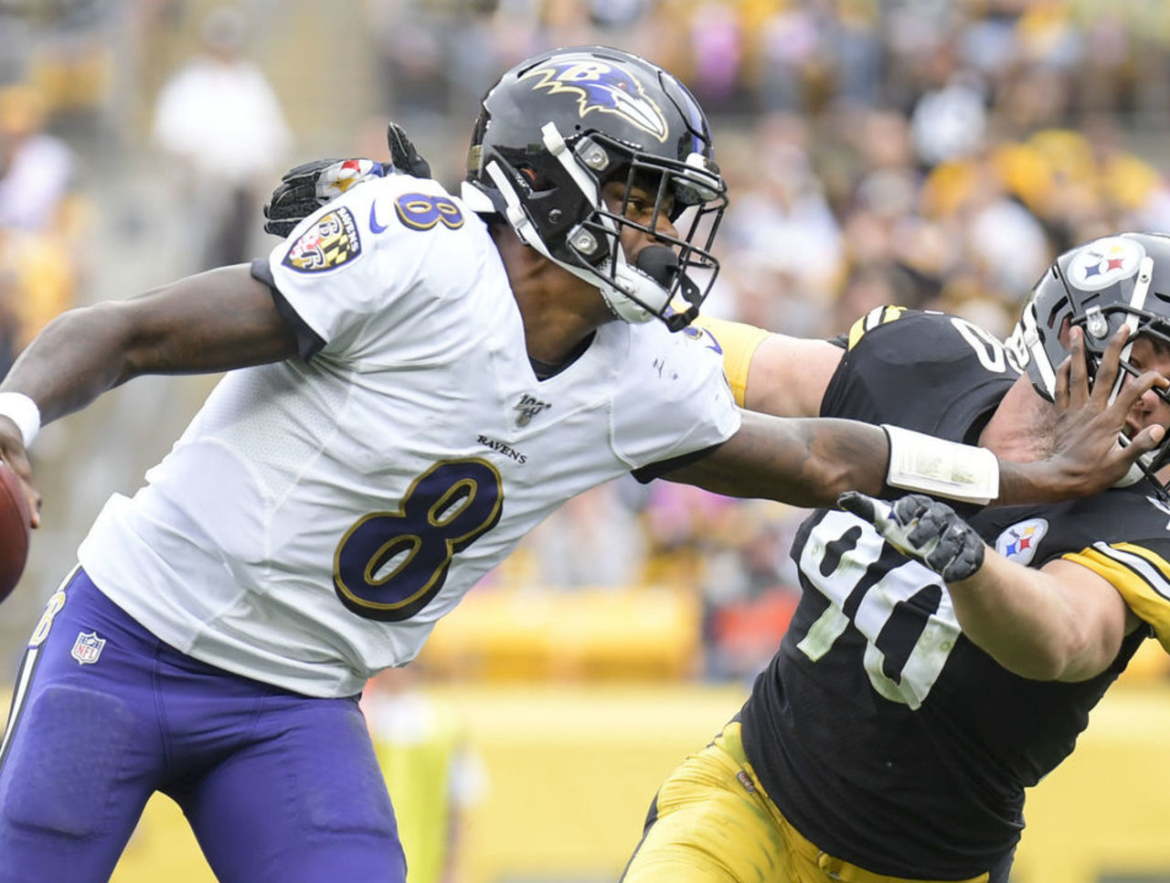 Rudolph exits after scary hit, Ravens edge Steelers in OT