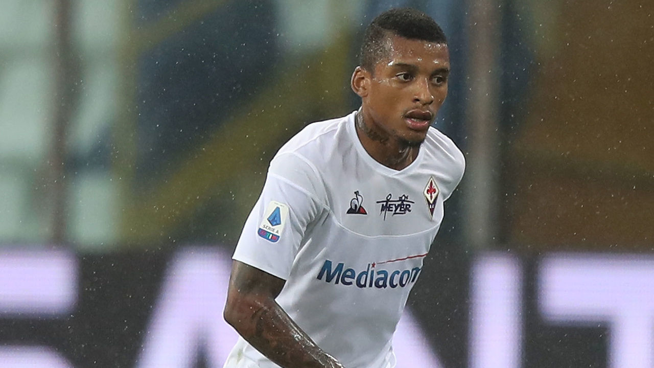 BERGAMO, ITALY - SEPTEMBER 22: Dalbert of ACF Fiorentina in action during the Serie A match between Atalanta BC and ACF Fiorentina at Gewiss Stadium on September 22, 2019 in Bergamo, Italy.