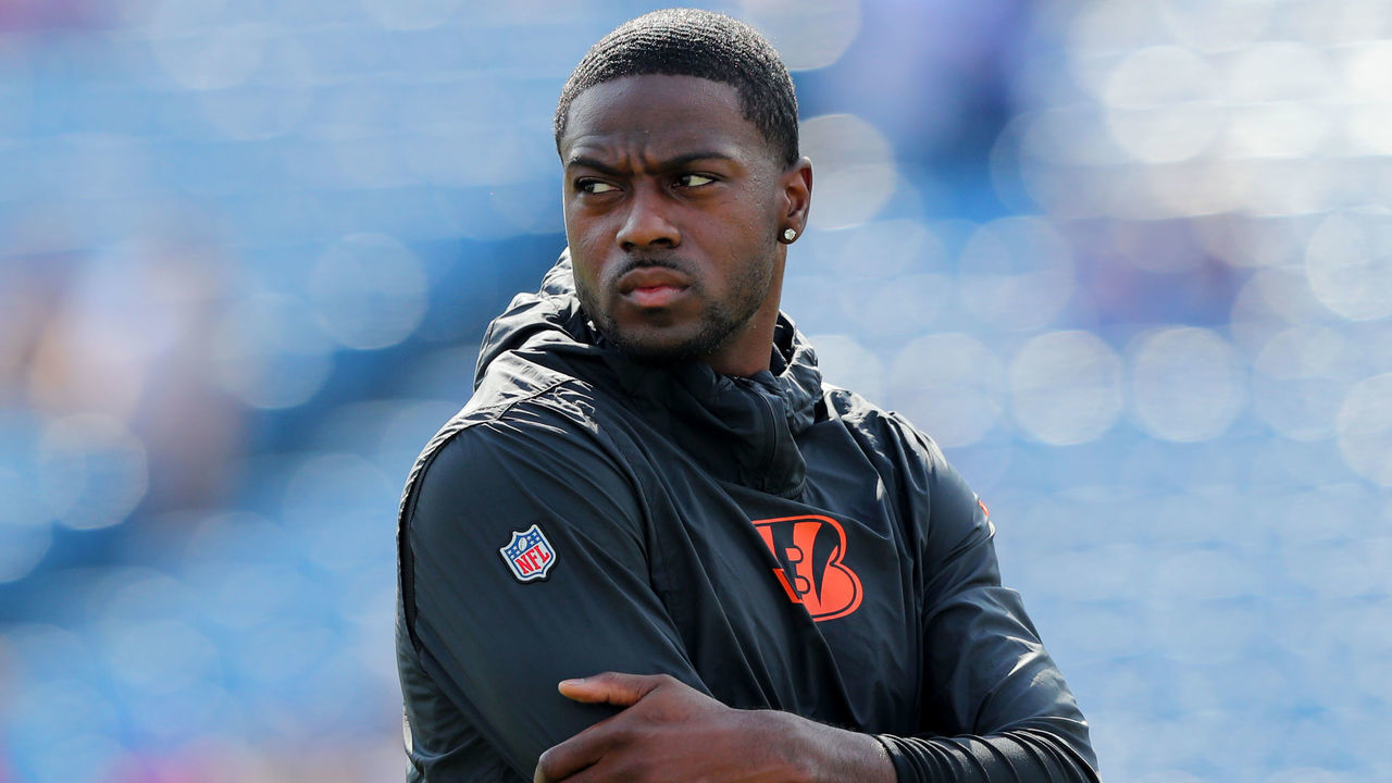 ORCHARD PARK, NY - SEPTEMBER 22: A.J. Green #18 of the Cincinnati Bengals on the field before a game against the Buffalo Bills at New Era Field on September 22, 2019 in Orchard Park, New York. Buffalo beats Cincinnati 21 to 17.