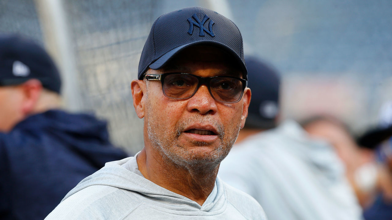 NEW YORK, NY - MAY 29: (NEW YORK DAILIES OUT) Baseball Hall of Famer Reggie Jackson looks on before a game between the New York Yankees and the Houston Astros at Yankee Stadium on May 29, 2018 in the Bronx borough of New York City. The Yankees defeated the Astros 6-5 in ten innings.