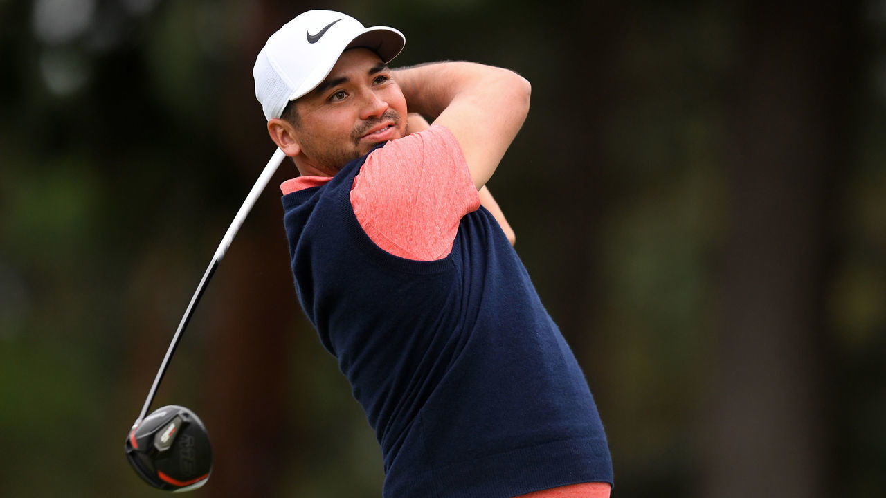 INZAI, JAPAN - OCTOBER 21: Jason Day of Australia hits his tee shot on the 11th hole during The Challenge: Japan Skins at Accordia Golf Narashino Country Club on October 21, 2019 in Inzai, Chiba, Japan.
