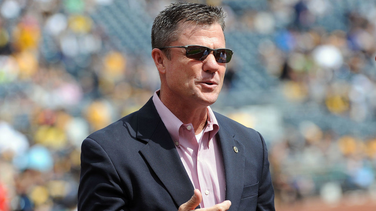 PITTSBURGH, PA - SEPTEMBER 14: Team president Frank Coonelly of the Pittsburgh Pirates looks on from the field before a game against the Chicago Cubs at PNC Park on September 14, 2014 in Pittsburgh, Pennsylvania. The Pirates defeated the Cubs 7-3.