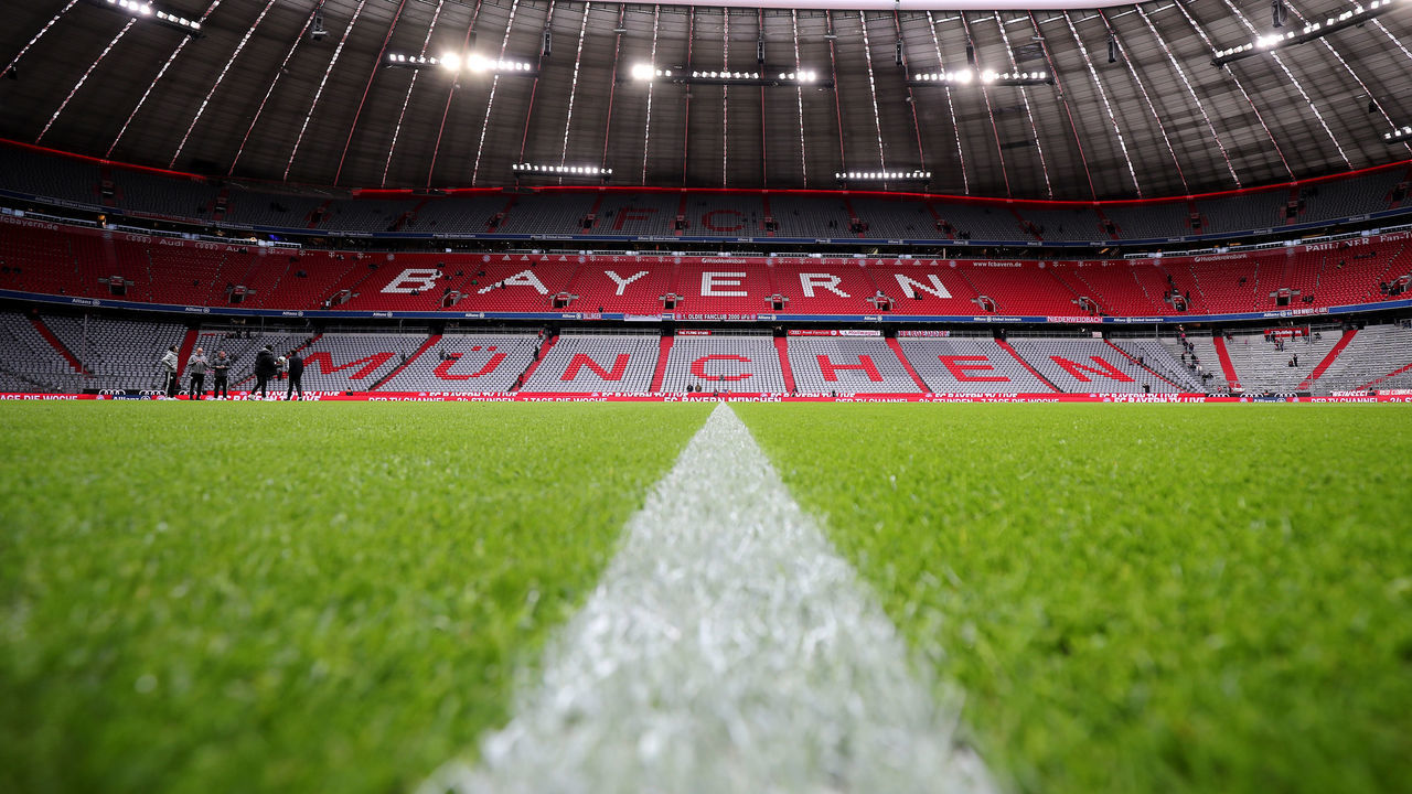 MUNICH, GERMANY - OCTOBER 05: A general view inside the stadium prior to the Bundesliga match between FC Bayern Muenchen and TSG 1899 Hoffenheim at Allianz Arena on October 05, 2019 in Munich, Germany.