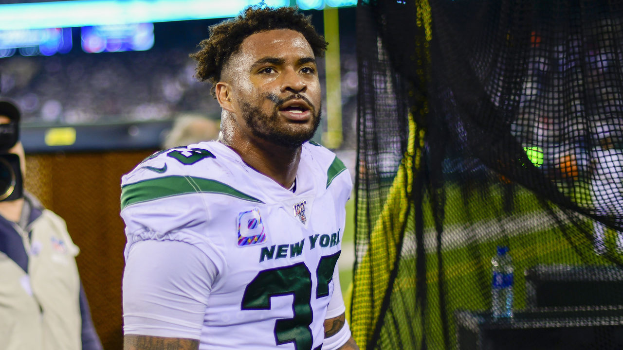 EAST RUTHERFORD, NEW JERSEY - OCTOBER 13: Jamal Adams #33 of the New York Jets walks off the field following his teams 24-22 win over the Dallas Cowboys at MetLife Stadium on October 13, 2019 in East Rutherford, New Jersey.