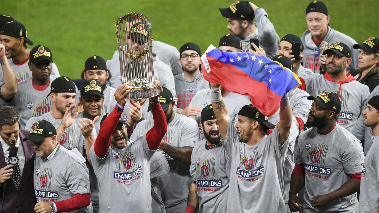 Curly W (Rendon/Soto/Kendrick/Scherzer) Washington Nationals NLDS 