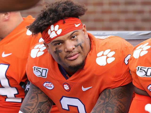 CLEMSON, SC - OCTOBER 12: Xavier Thomas (3) defensive end of Clemson during a college football game between Florida State Seminoles and the Clemson Tigers on October 12, 2019, at Clemson Memorial Stadium in Clemson, SC.