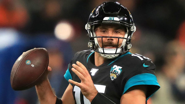 Jacksonville Jaguars Gardner Minshew II during the NFL International Series match at Wembley Stadium, London.