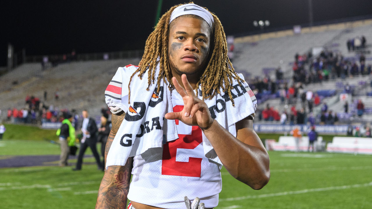 EVANSTON, IL - OCTOBER 18: Ohio State Buckeyes defensive end Chase Young (2) walks off the field after a college football game between the Ohio State Buckeyes and the Northwestern Wildcats on October 18, 2019, at Ryan Field in Evanston, IL. Ohio State won 52-3.