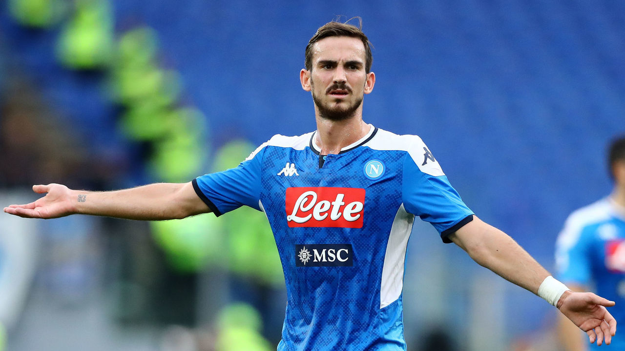 Fabian Ruiz of Napoli during the Serie A match AS Roma v SSC Napoli at the Olimpico Stadium in Rome, Italy on November 2, 2019