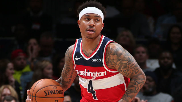 WASHINGTON, DC - NOVEMBER 2: Isaiah Thomas #4 of the Washington Wizards handles the ball against the Minnesota Timberwolves on November 2, 2019 at Capital One Arena in Washington, DC. Mandatory Copyright Notice: Copyright 2019 NBAE
