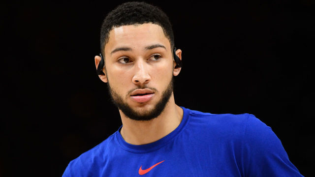SALT LAKE CITY, UT - NOVEMBER 06: Ben Simmons #25 of the Philadelphia 76ers warms up before a game against the Utah Jazz at Vivint Smart Home Arena on November 6, 2019 in Salt Lake City, Utah. NOTE TO USER: User expressly acknowledges and agrees that, by downloading and/or using this photograph, user is consenting to the terms and conditions of the Getty Images License Agreement.
