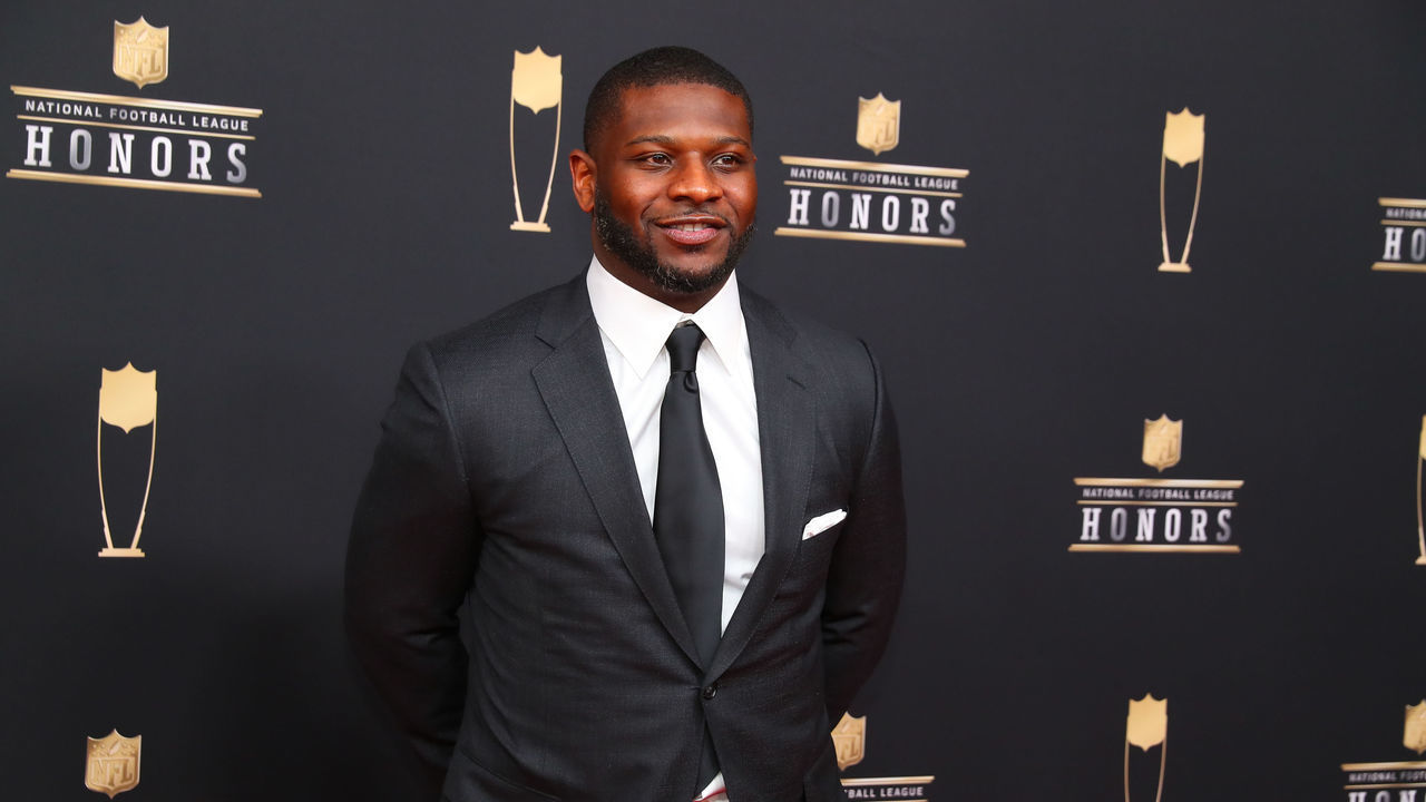 ATLANTA, GA - FEBRUARY 02: LaDainian Tomlinson poses for photos on the red carpet at the NFL Honors on February 2, 2019 at the Fox Theatre in Atlanta, GA.