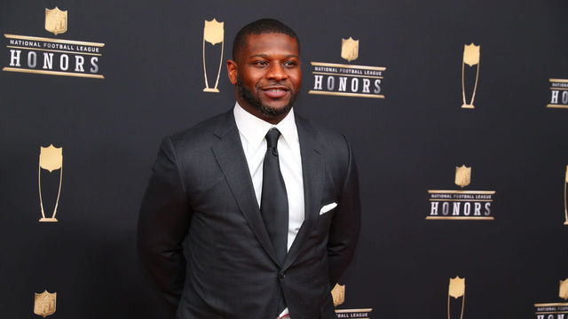 ATLANTA, GA - FEBRUARY 02: LaDainian Tomlinson poses for photos on the red carpet at the NFL Honors on February 2, 2019 at the Fox Theatre in Atlanta, GA.