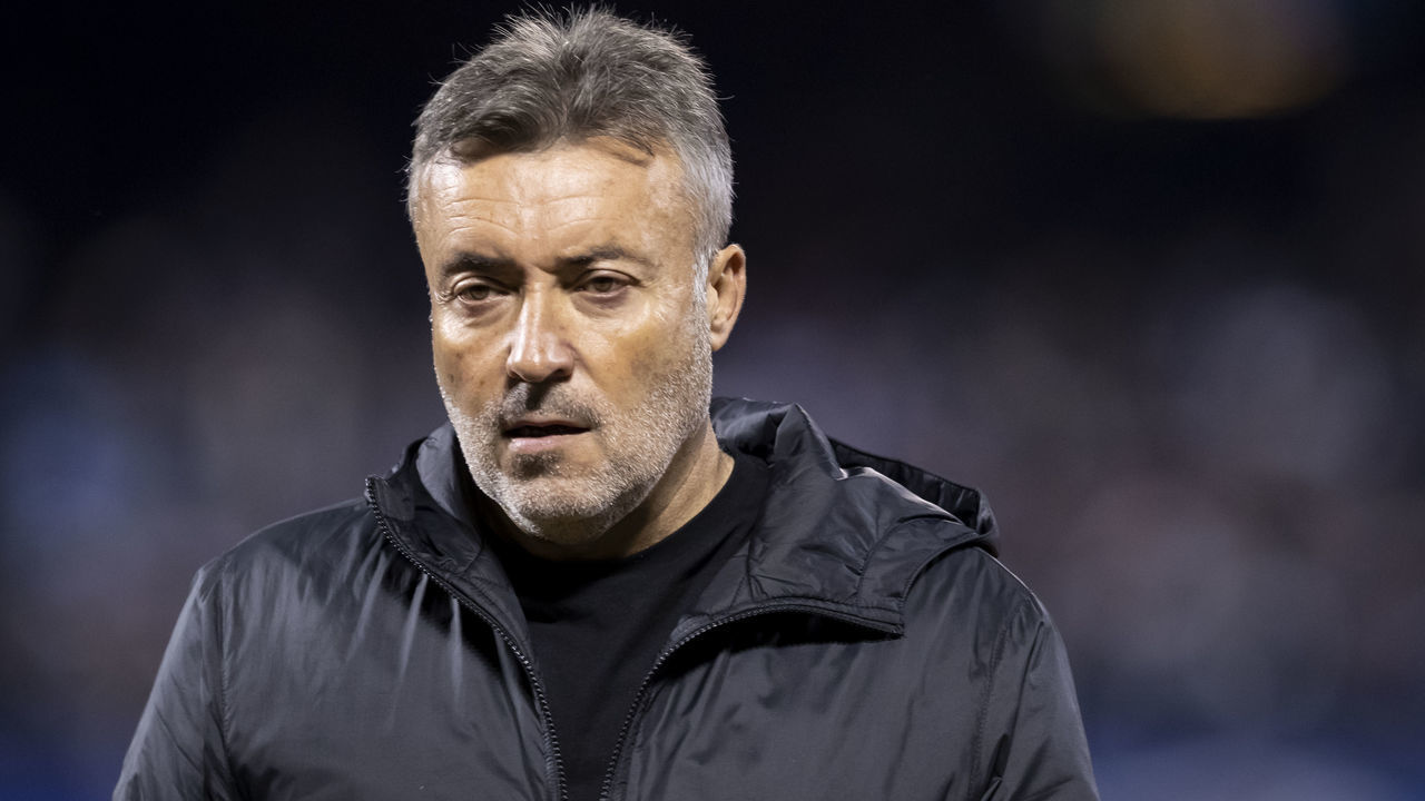 QUEENS, NY - OCTOBER 23: Domènec Torrent Head Coach of New York City walks back to the locker room at the end of the 1st half of the 2019 MLS Cup Major League Soccer Eastern Conference Semifinal match between New York City FC and Toronto FC at Citi Field on October 23, 2019 in the Flushing neighborhood of the Queens borough of New York City. Toronto FC won the match with a score of 2 to 1 and advances to the Eastern Conference Finals.