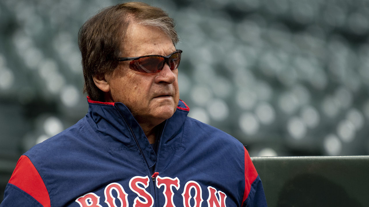 SEATTLE, WA - MARCH 27: Vice President / Special Assistant to the President of Baseball Operations Tony La Russa of the Boston Red Sox looks on during a team workout before Opening day at T-Mobile Park in Seattle, Washington on March 27, 2019.