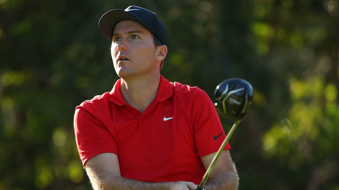 PLAYA DEL CARMEN, MEXICO - NOVEMBER 16: Russell Henley of the United States plays his shot from the seventh tee during the second round of the Mayakoba Golf Classic at El Camaleon Mayakoba Golf Course on November 16, 2019 in Playa del Carmen, Mexico.
