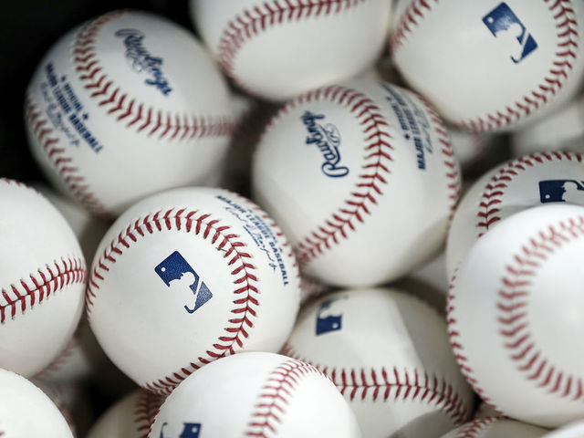 HOUSTON, TX - OCTOBER 30: A bag of baseballs is seen on the field before Game Seven of the 2019 World Series between the Houston Astros and the Washington Nationals at Minute Maid Park on October 30, 2019 in Houston, Texas.