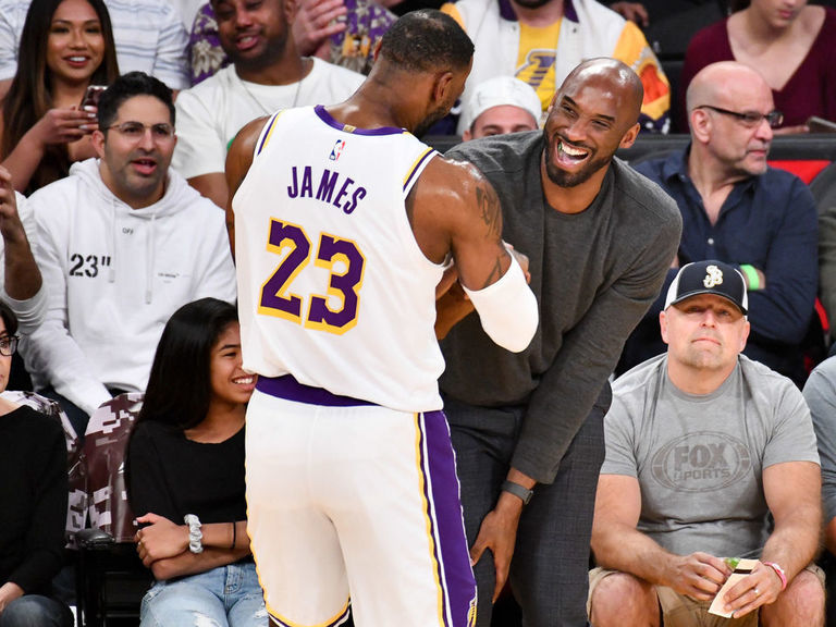 LeBron, AD humbled to have Kobe watching courtside | theScore.com