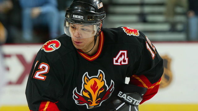 2003 Season: Player Jarome Iginla of the Calgary Flames.