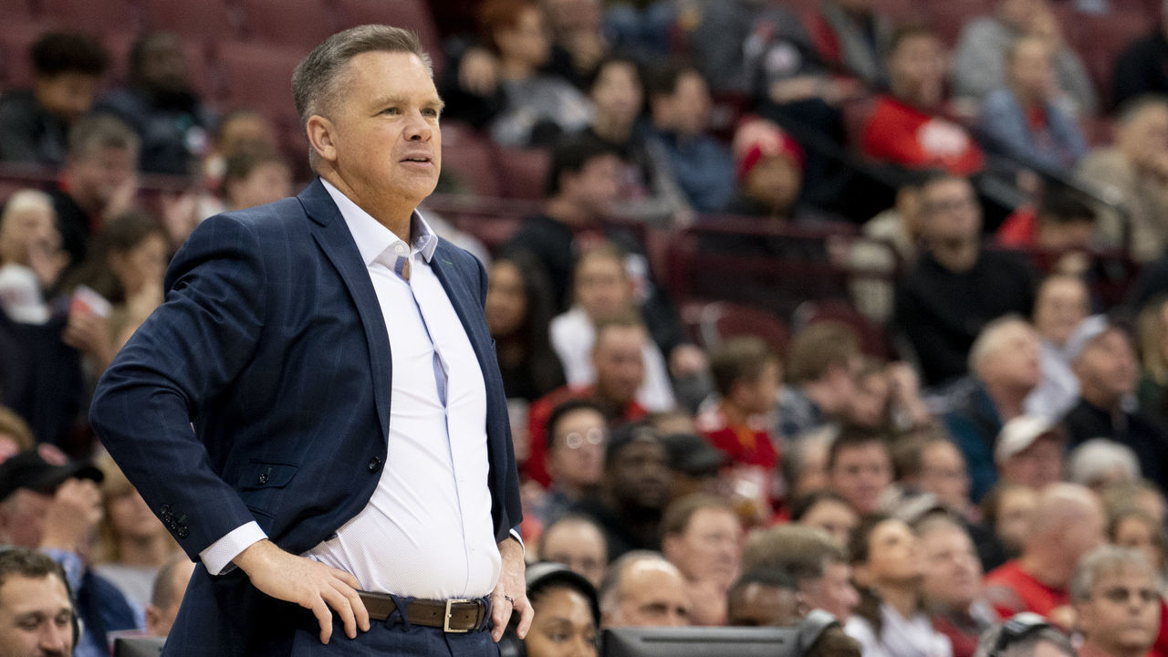 COLUMBUS, OH - NOVEMBER 18: Ohio State Buckeyes head coach Chris Holtmann looks on during the game between the Ohio State Buckeyes and the Stetson Hatters at the Value City Arena in Columbus, OH, on November 18, 2019.
