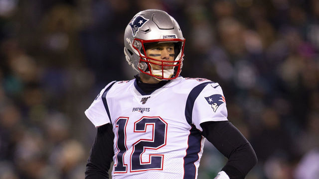 PHILADELPHIA, PA - NOVEMBER 17: Tom Brady #12 of the New England Patriots looks on against the Philadelphia Eagles at Lincoln Financial Field on November 17, 2019 in Philadelphia, Pennsylvania.