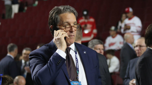 VANCOUVER, BRITISH COLUMBIA - JUNE 22: Brendan Shanahan of the Toronto Maple Leafs attends the 2019 NHL Draft at the Rogers Arena on June 22, 2019 in Vancouver, Canada.