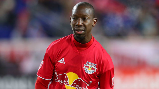 HARRISON, NJ - FEBRUARY 27: New York Red Bulls forward Bradley Wright-Phillips (99) during the first half of the CONCACAF Champions League Round of 16 Soccer game between the New York Red Bulls and Atletico Pantoja on February 27, 2019 at Red Bull Arena in Harrison, NJ.