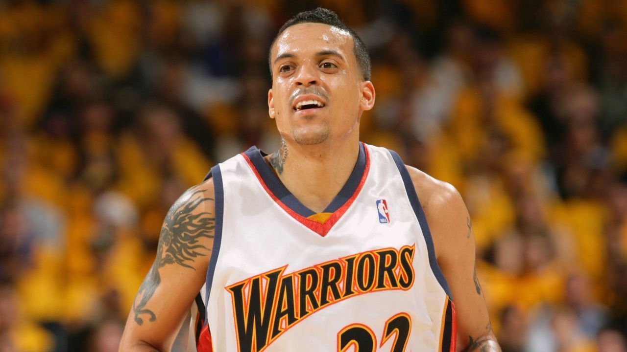 OAKLAND, CA - MAY 3: Matt Barnes #22 of the Golden State Warriors runs upcourt in Game Six of the Western Conference Quarterfinals against the Dallas Mavericks during the 2007 NBA Playoffs at Oracle Arena on May 3, 2007 in Oakland, California. The Warriors won 111-86 and won the series 4-2.. NOTE TO USER: User expressly acknowledges and agrees that, by downloading and/or using this Photograph, user is consenting to the terms and conditions of the Getty Images License Agreement. Mandatory Copyright Notice: Copyright 2007 NBAE