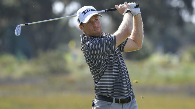 SEA ISLAND, GA - NOVEMBER 22: Tyler Duncan plays a tee shot on the third hole during the second round of The RSM Classic at Sea Island Resort Seaside Course on November 22, 2019 in Sea Island, Georgia.