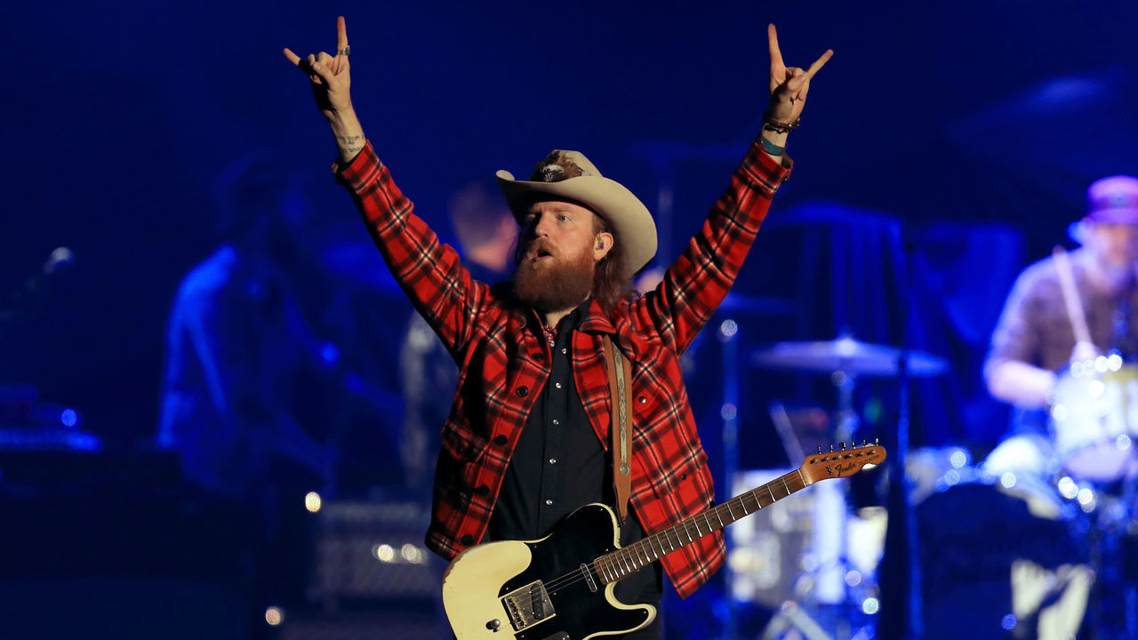 ATLANTA, GEORGIA - NOVEMBER 17: John Osborne of The Brothers Osborne performS onstage during the ATLIVE Concert 2019 at Mercedes-Benz Stadium on November 17, 2019 in Atlanta, Georgia.