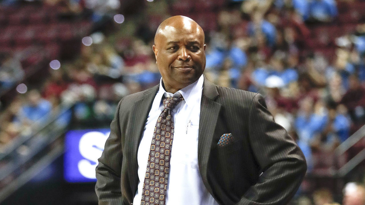 TALLAHASSEE, FL - NOVEMBER 23: Head Coach Leonard Hamilton of the Florida State Seminoles look at his bench during the game the Saint Francis Red Flash at the Donald L. Tucker Center on November 23, 2019 in Tallahassee, Florida. The Seminoles defeated the Red Flash 80 to 65.